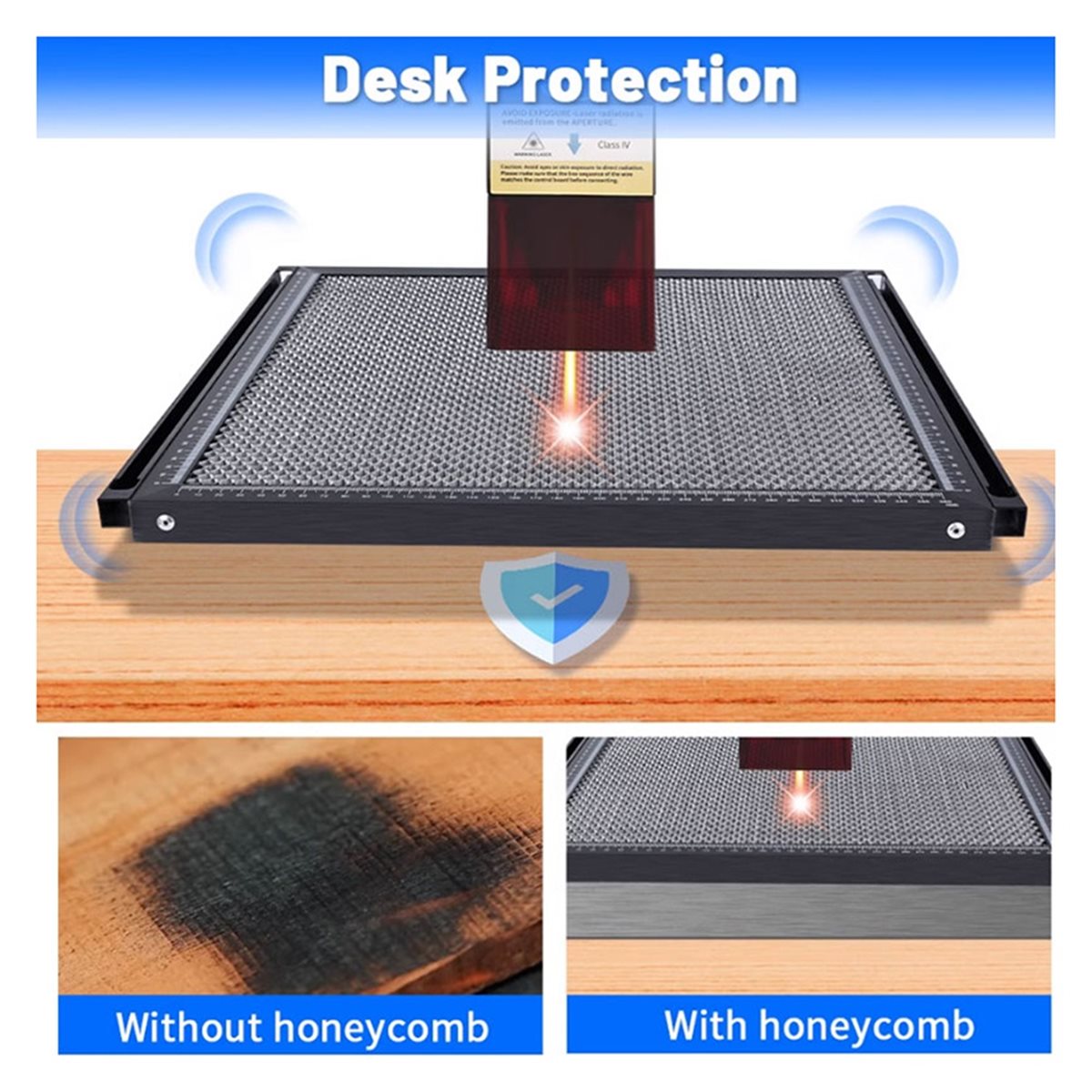 Honeycomb Laser Bed - レーザーハニカム作業台 レーザー彫刻機用 300x200mm ハニカムベッド 切断機用 ユニバーサルレーザーアクセサリー