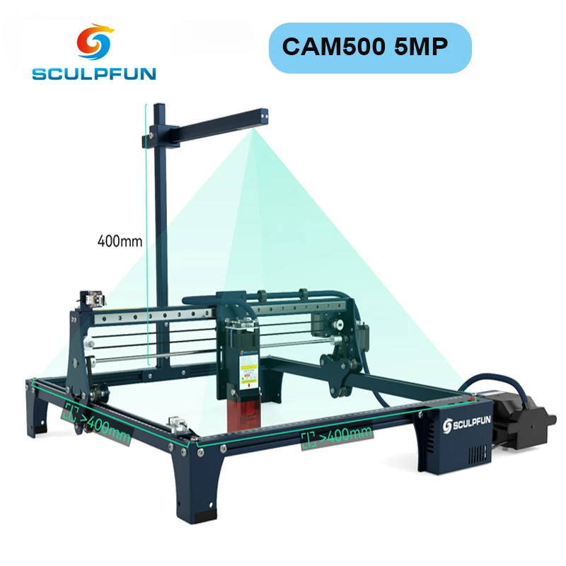 Industrial Laser Engraver - SCULPFUN CAM500 ライトバーンカメラ レーザー彫刻機用精密位置決め HD録画 バッチ彫刻