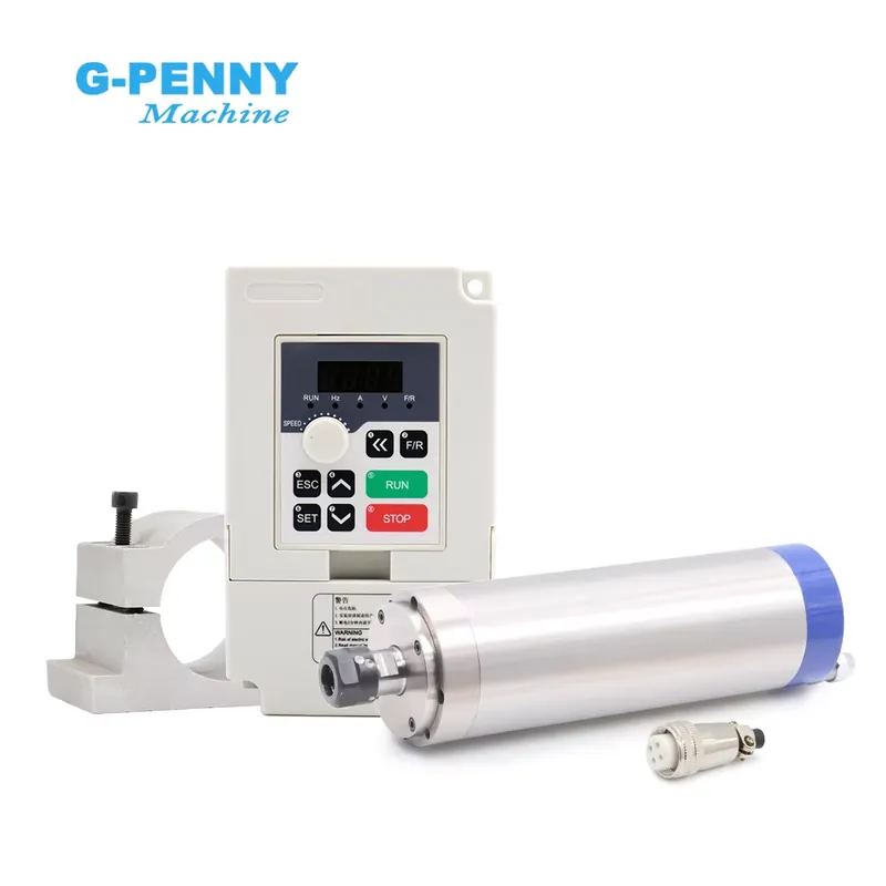 Cnc Spindle Motor - カスタマイズG-PENNY 110v/220v 1.5kw ER16 D65水冷スピンドルモーターキット インバーターブラケット