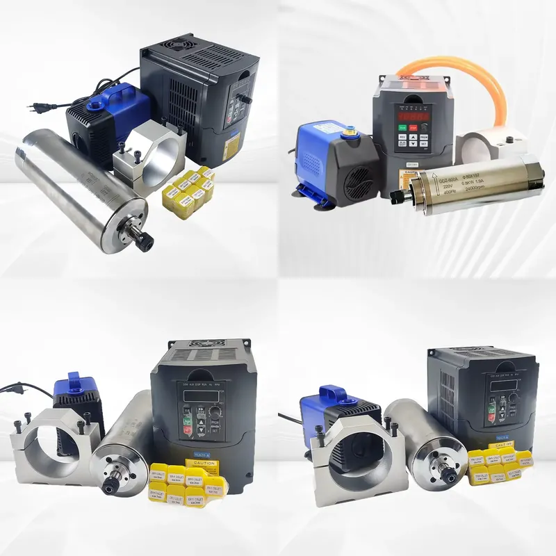 Cnc Spindle Motor - 2026 HOT高速1.5kw Er11 24000rpm水冷CNCスピンドルモーター（インバーター付き）