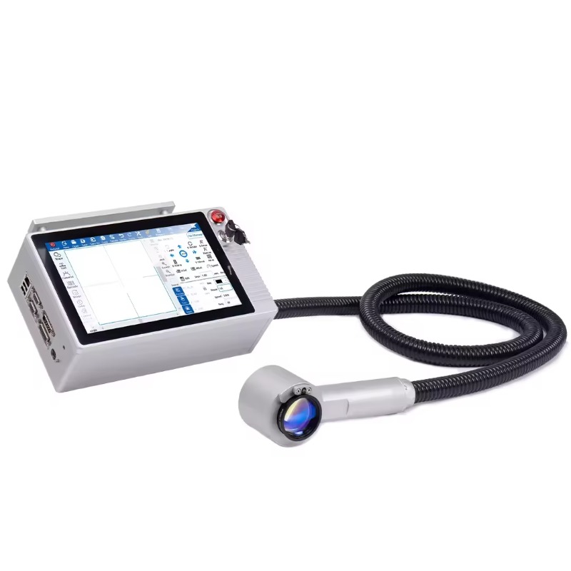 Laser Marking Machine - 18W空冷式データマトリックスファイバーレーザー彫刻機。DOCOD製、携帯型レーザーマーキング装置。アルミ箔製の蓋やプラスチックフィルムへのマーキングに最適。