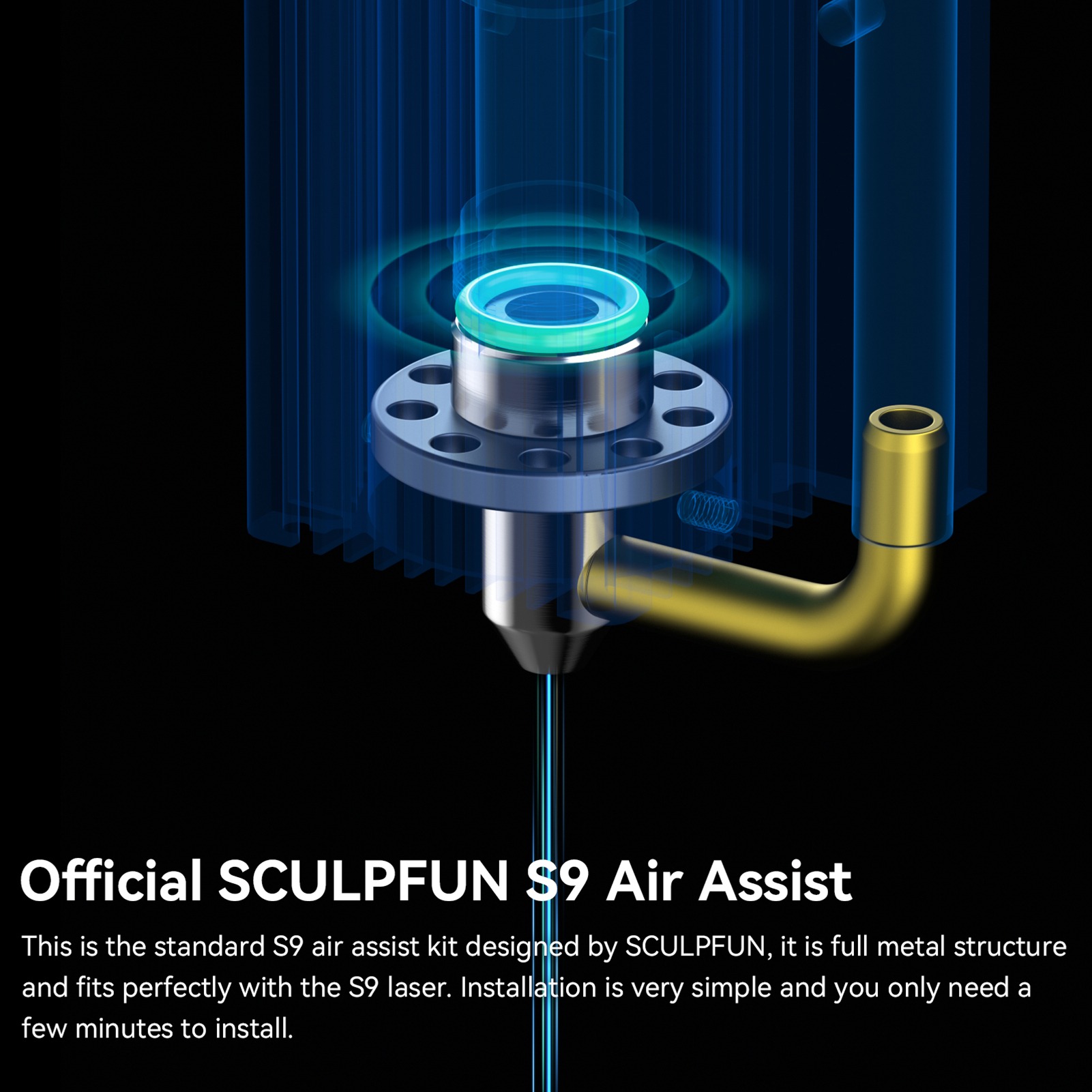 SCULPFUN レーザー彫刻機 エアアシスト ノズルキット - Industrial Laser Engraver のレビューと価格