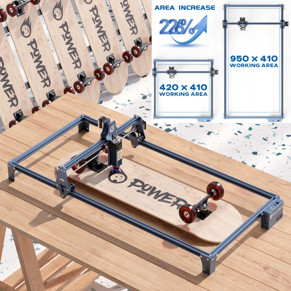 SCULPFUN 彫刻機彫刻エリア拡張キット S6/S6pr - Industrial Laser Engraver のレビューと価格