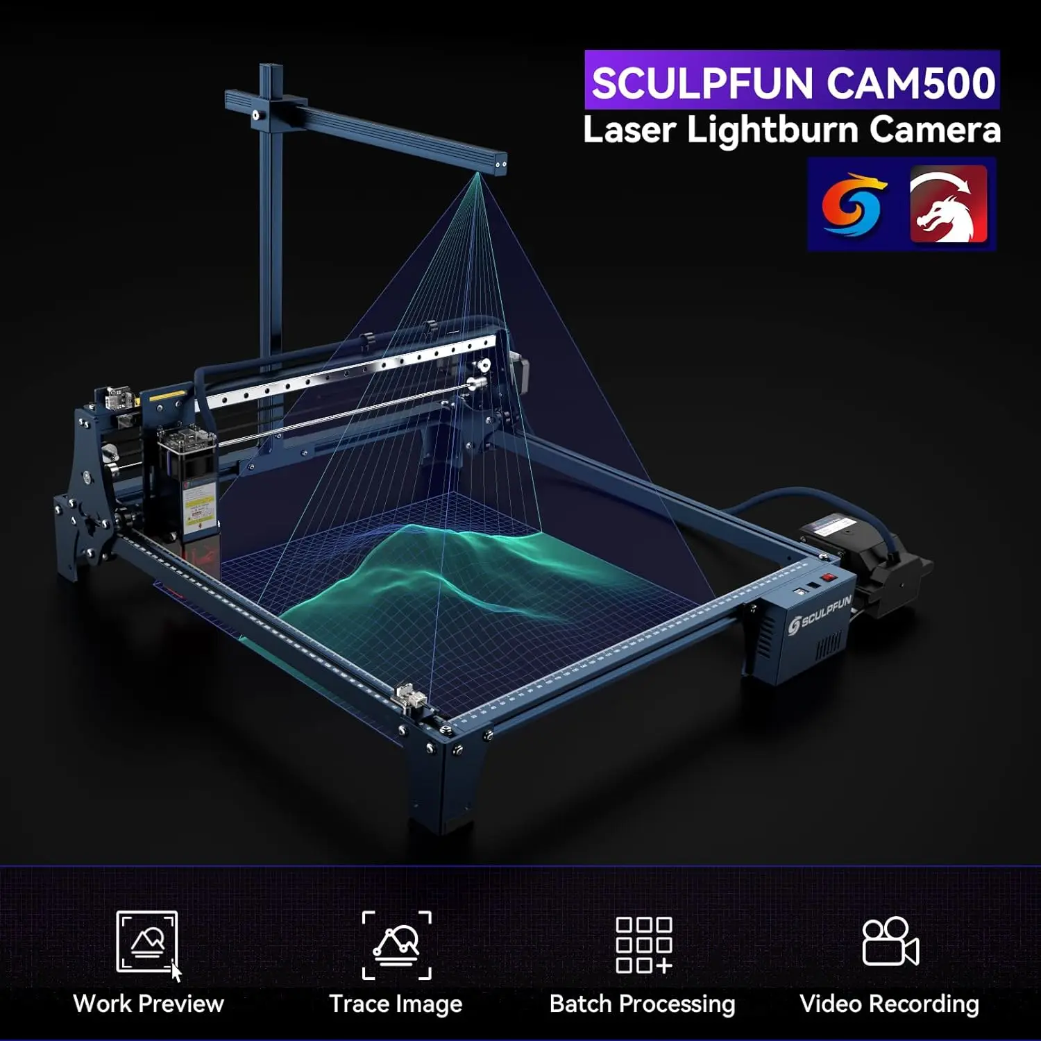 SCULPFUN CAM500 ライトバーンカメラ レーザー - Industrial Laser Engraver のレビューと価格