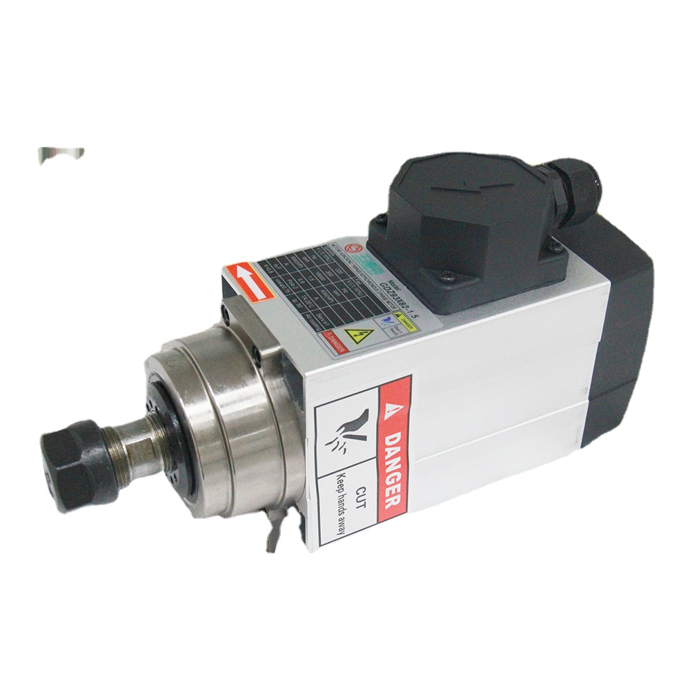 CNCルータースピンドル 1.5kw 角型空冷式電動スピンド - Cnc Spindle Motor のレビューと価格