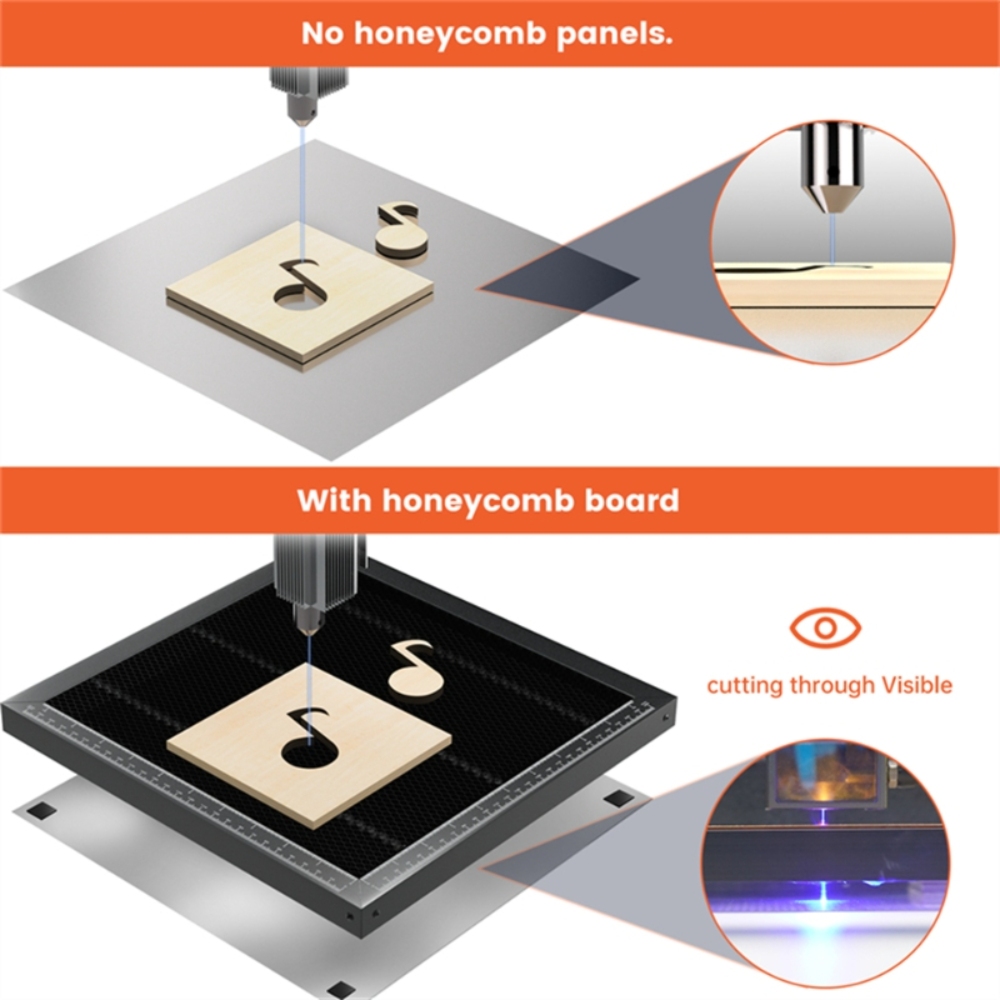 ACMER 作業テーブル 260*215 ミリメートル 50 - Honeycomb Laser Bed のレビューと価格