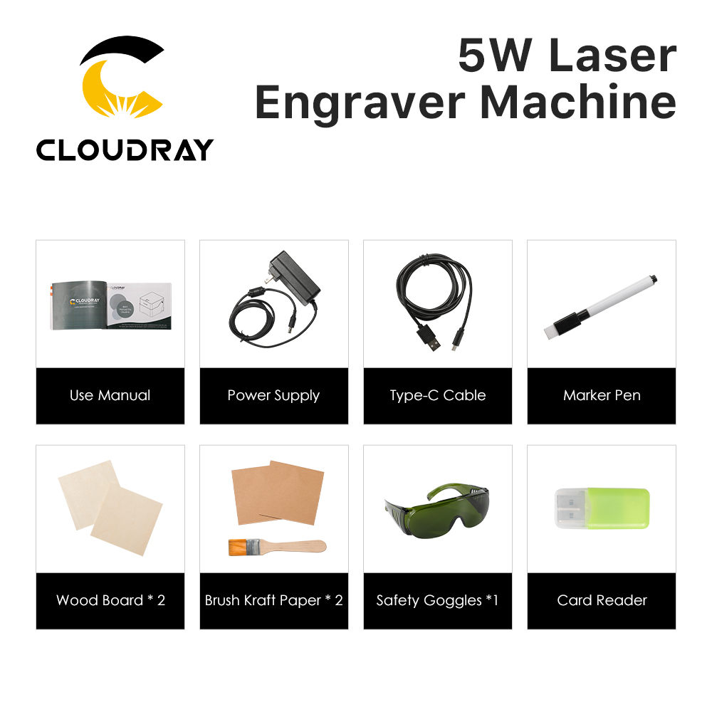 Cloudrayレーザー彫刻機BM1マークプリンターカッター - Laser Marking Machine のレビューと価格